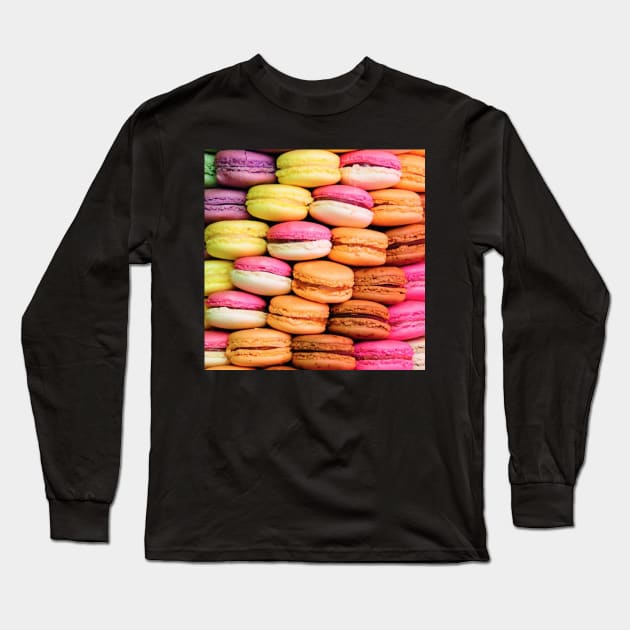 rainbow macarons Long Sleeve T-Shirt by JonHerrera